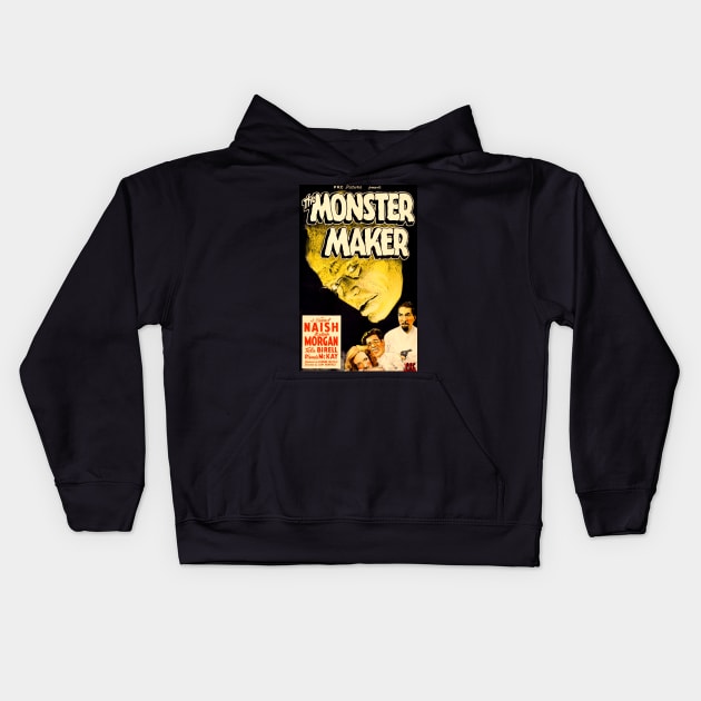 the monster maker Kids Hoodie by UNDER THE QUARTER